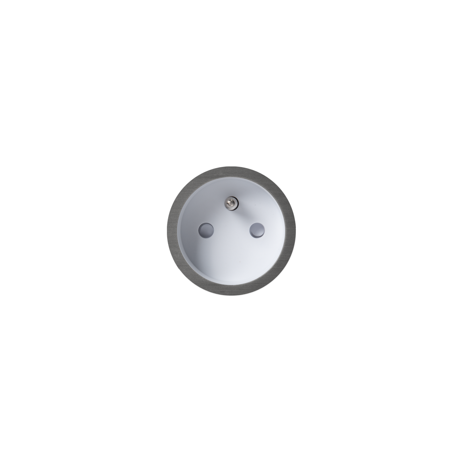 Rond 2.0 - backfit prise b-f gris foncé/blanc 